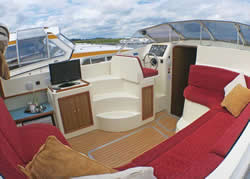 Interior image of boat